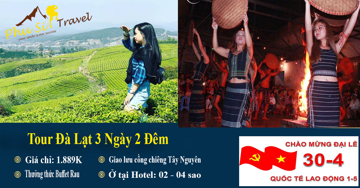 Tour Đà Lạt 3 Ngày 2 Đêm - Lễ 30/4